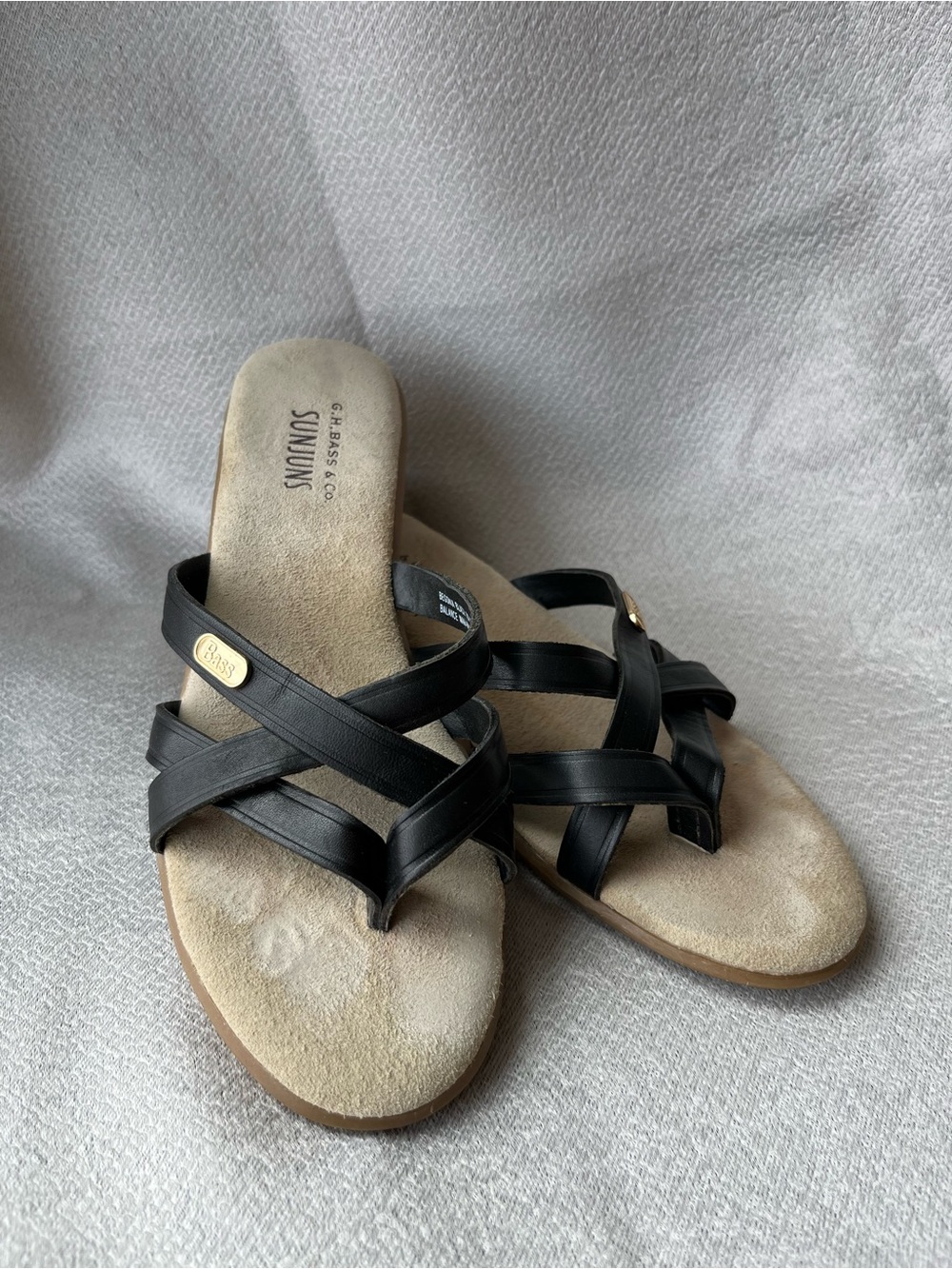 G.H. Bass & Co Sunjuns Begonia Women's Leather Strappy Sandals - Picture 2 of 5